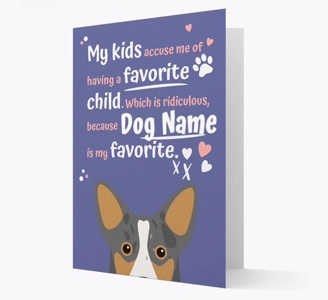 'Favorite Child' - Personalized {breedFullName} Card 